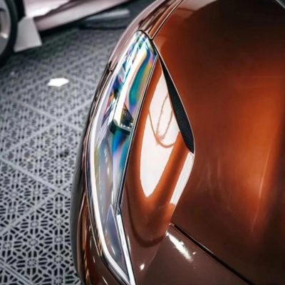 Gloss Liquid Coffee Brown Car Vinyl Wrap PET 02