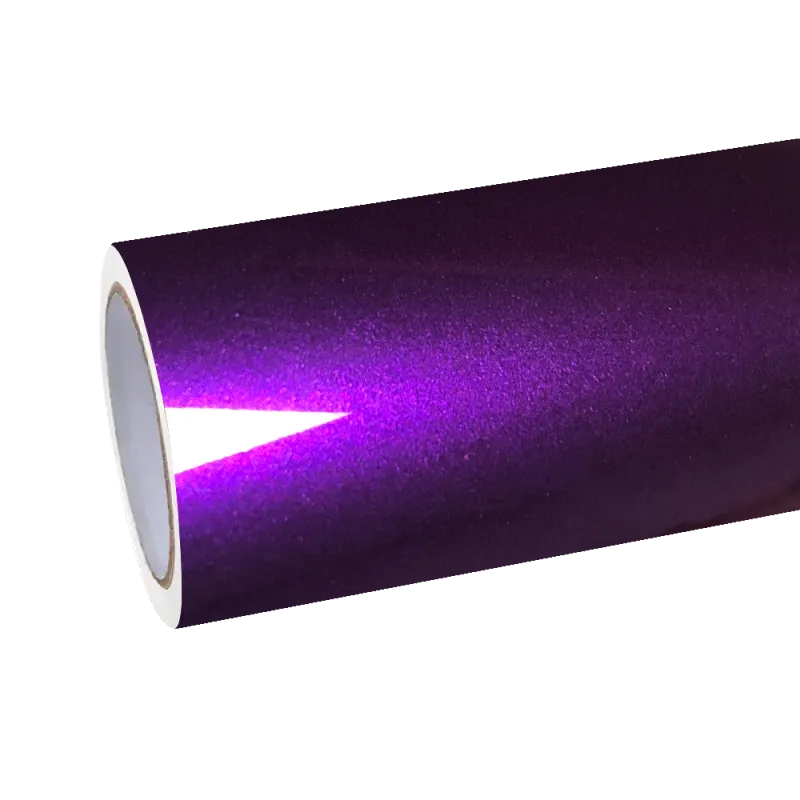 Gloss Metallic Grape Purple Car Vinyl Wrap PET