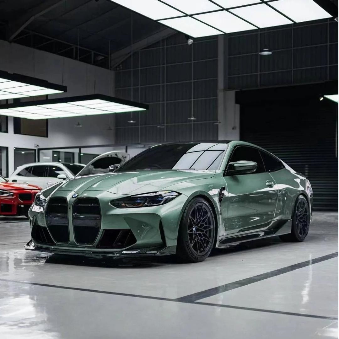 Gloss Metallic Liquid Alpine Green Car Vinyl Wrap PET