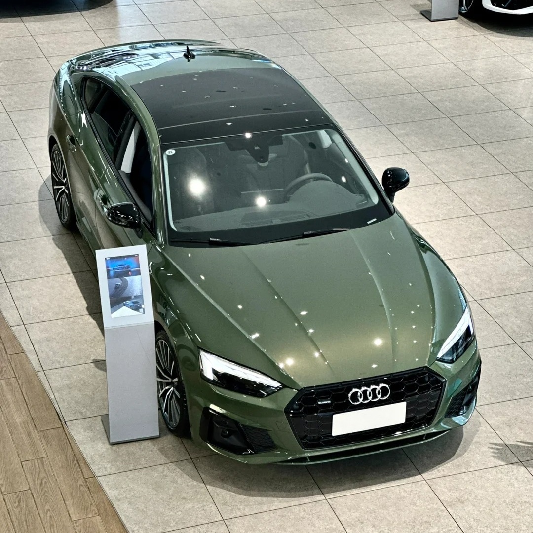 Gloss Metallic Olive Green Car Vinyl Wrap PET