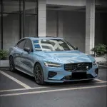 Gloss Hazy Blue Car Vinyl Wrap PET 