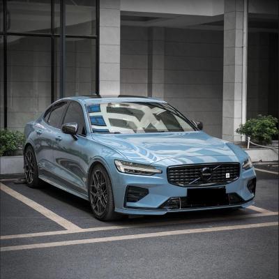 Gloss Hazy Blue Car Vinyl Wrap PET  02