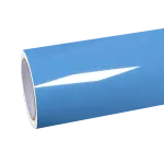 Gloss Hazy Blue Car Vinyl Wrap PET 