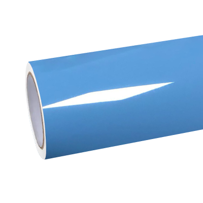 Gloss Hazy Blue Car Vinyl Wrap PET  01