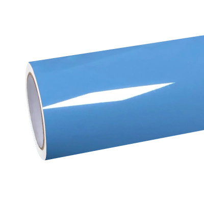 Gloss Hazy Blue Car Vinyl Wrap PET  01
