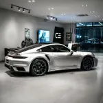 Gloss Liquid Victor Silver Car Vinyl Wrap PET