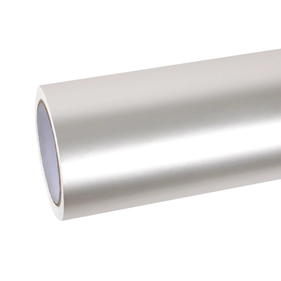 Gloss Liquid Victor Silver Car Vinyl Wrap PET 01