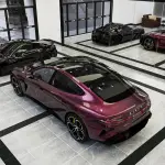 Gloss Metallic Plum Purple Car Vinyl Wrap PET