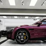 Gloss Metallic Plum Purple Car Vinyl Wrap PET