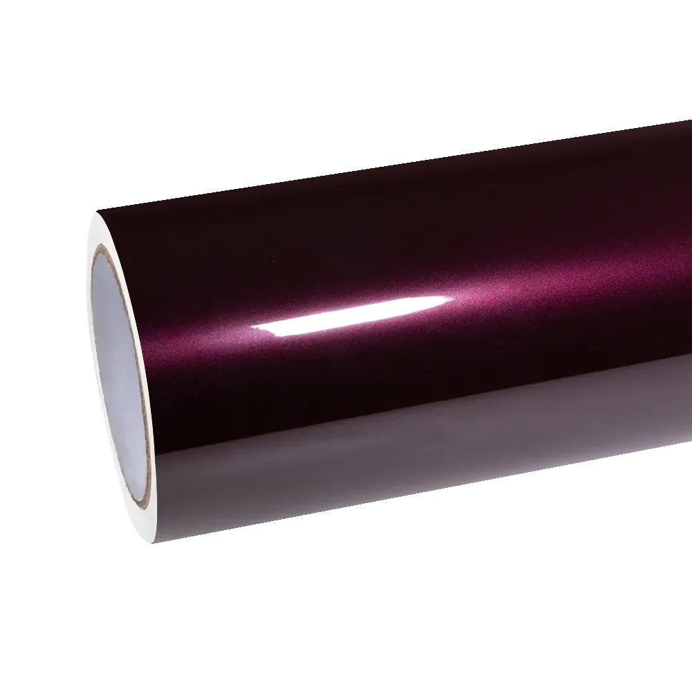 Gloss Metallic Plum Purple Car Vinyl Wrap PET