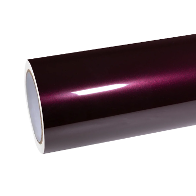 Gloss Metallic Plum Purple Car Vinyl Wrap PET 01