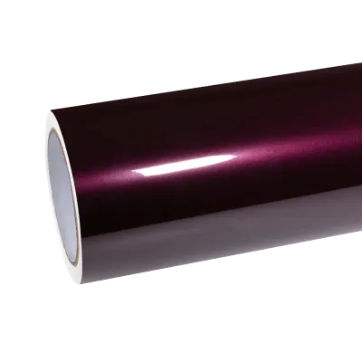 Gloss Metallic Plum Purple Car Vinyl Wrap PET 01