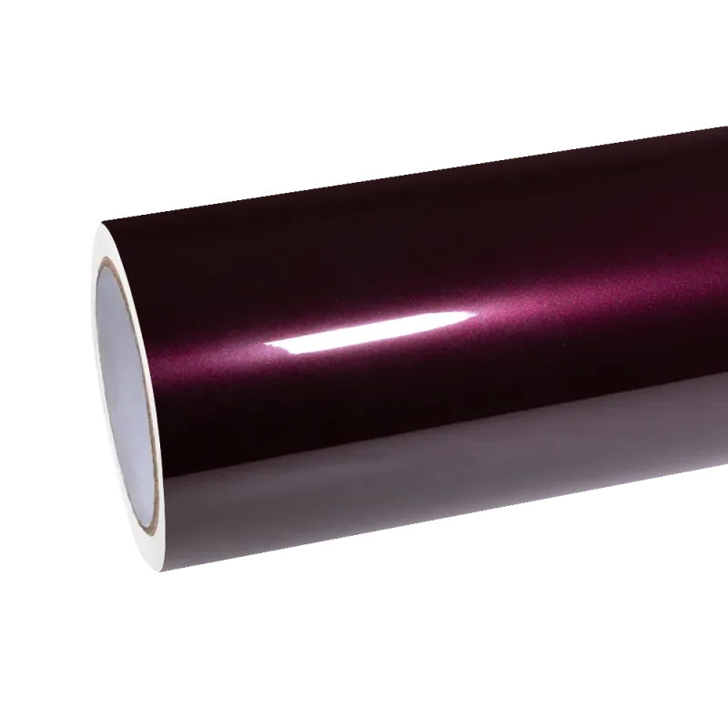 Gloss Metallic Plum Purple Car Vinyl Wrap PET