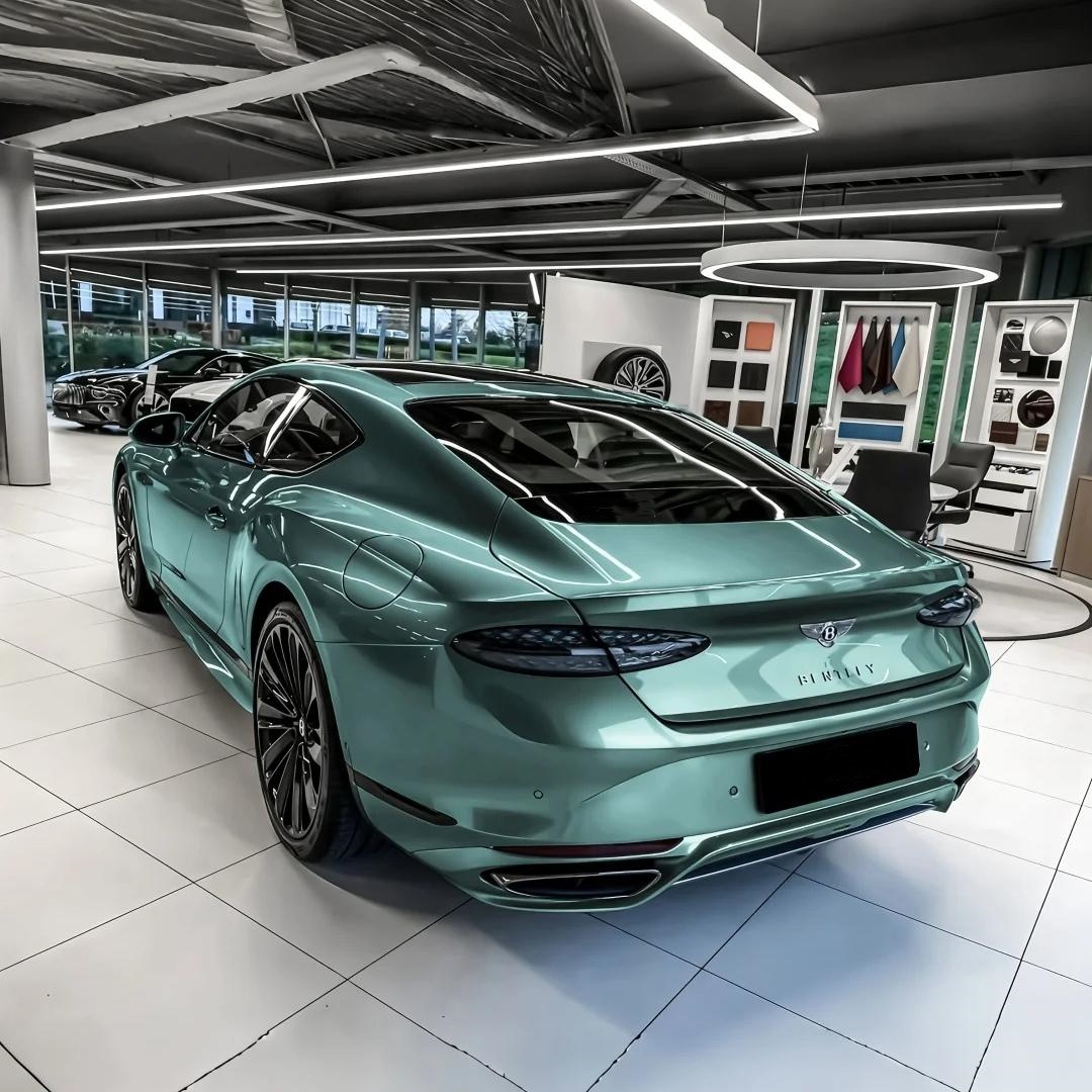 Gloss Metallic Ryan Green Car Vinyl Wrap PET