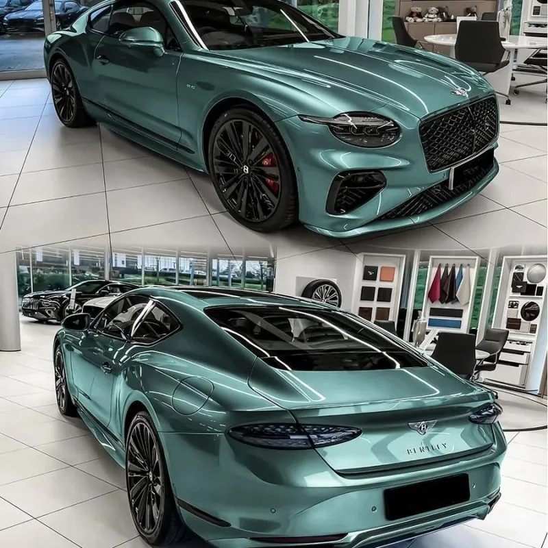 Aluko Gloss Metallic Ryan Green Car Vinyl Wrap PET