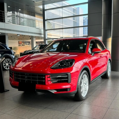 Glossy Crystal Porsche Carmine Red Car wrap 02