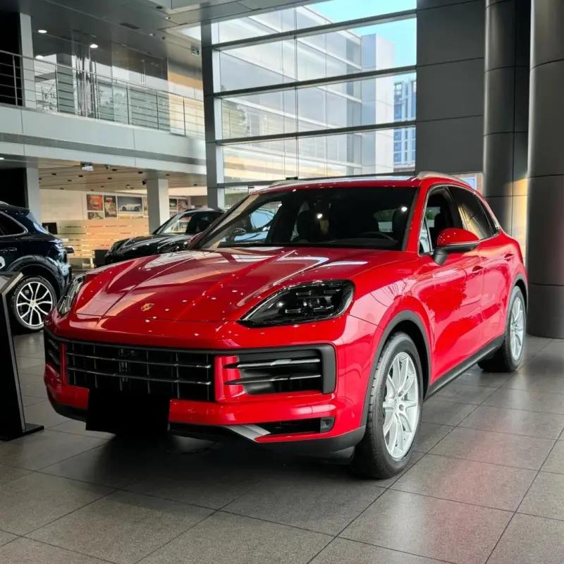 Glossy Crystal Porsche Carmine Red Car wrap