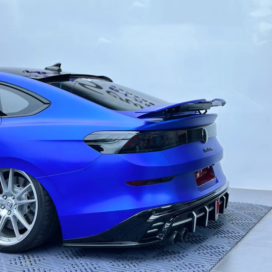 Satin Ceramic Blue Car Vinyl Wrap PET