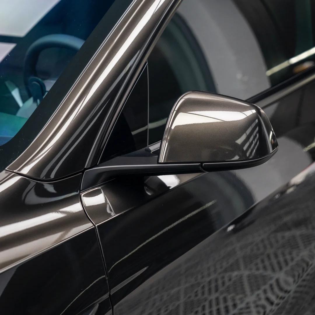 Gloss Liquid Metal Black Car Vinyl Wrap PET - Alukovinyl