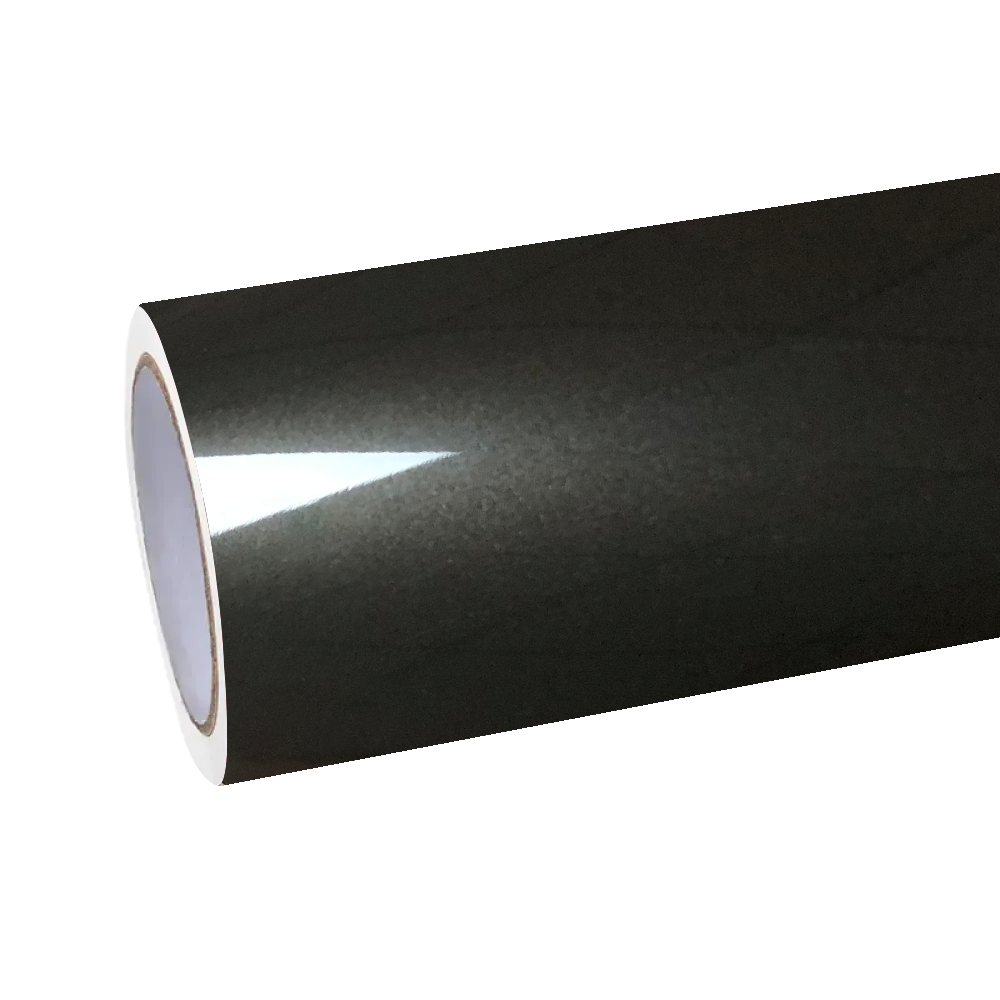 Gloss Liquid Metal Black Car Vinyl Wrap PET - Alukovinyl