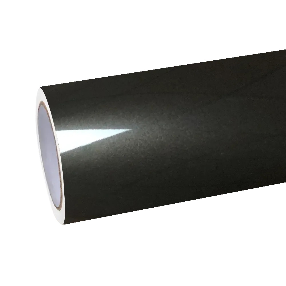 Gloss Liquid Metal Black Car Vinyl Wrap PET - Alukovinyl
