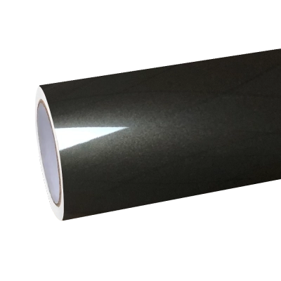 Gloss Liquid Metal Black Car Vinyl Wrap PET - Alukovinyl 01