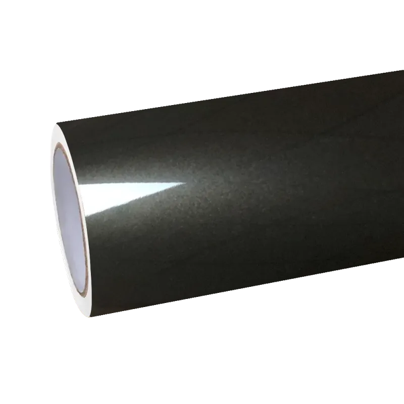 Gloss Liquid Metal Black Car Vinyl Wrap PET - Alukovinyl