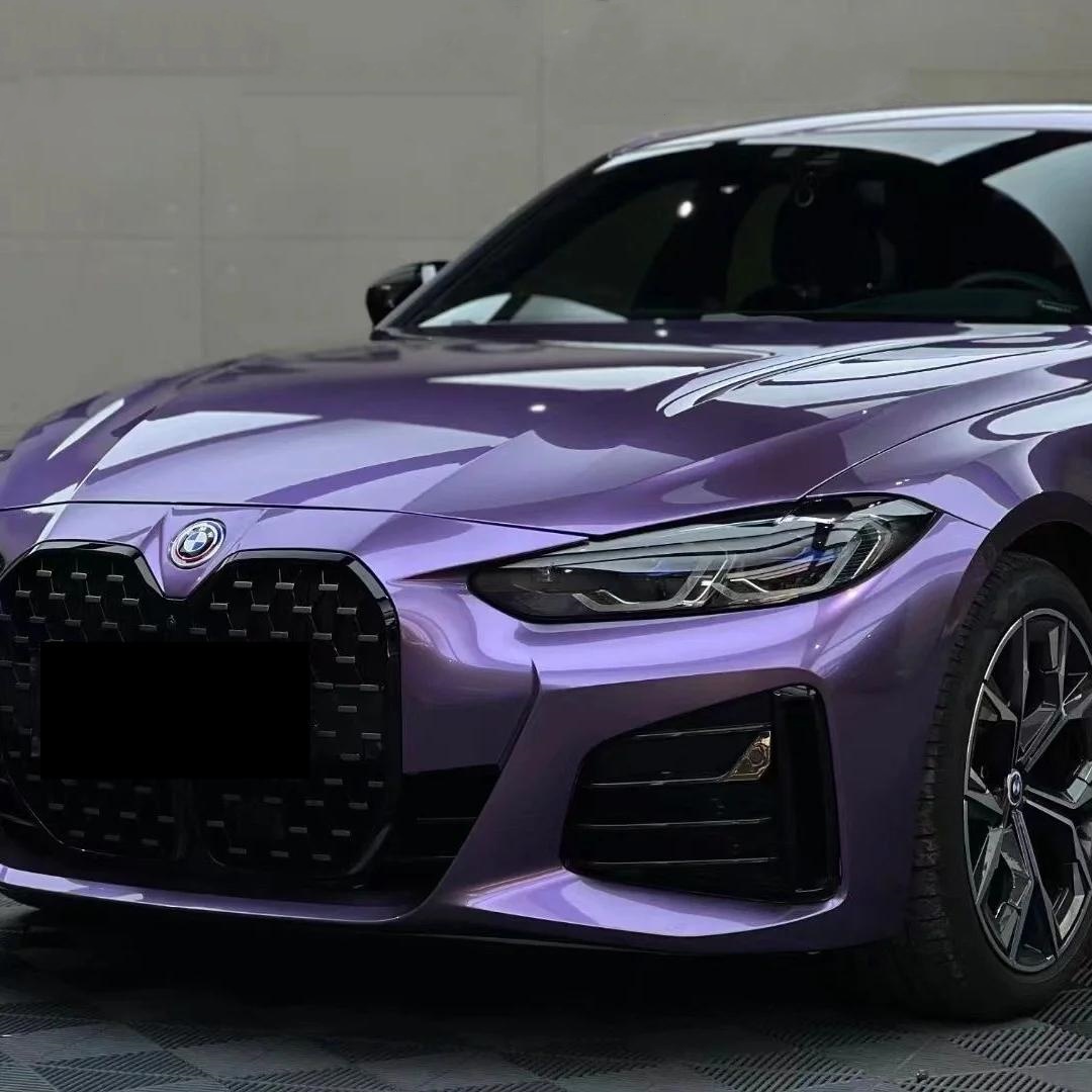 Gloss Liquid Russet Purple Car Vinyl Wrap PET