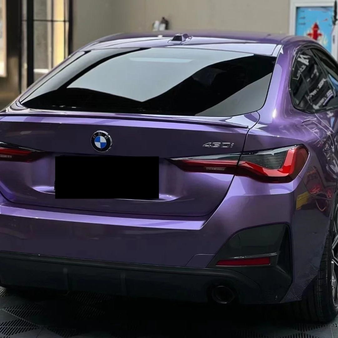 Gloss Liquid Russet Purple Car Vinyl Wrap PET