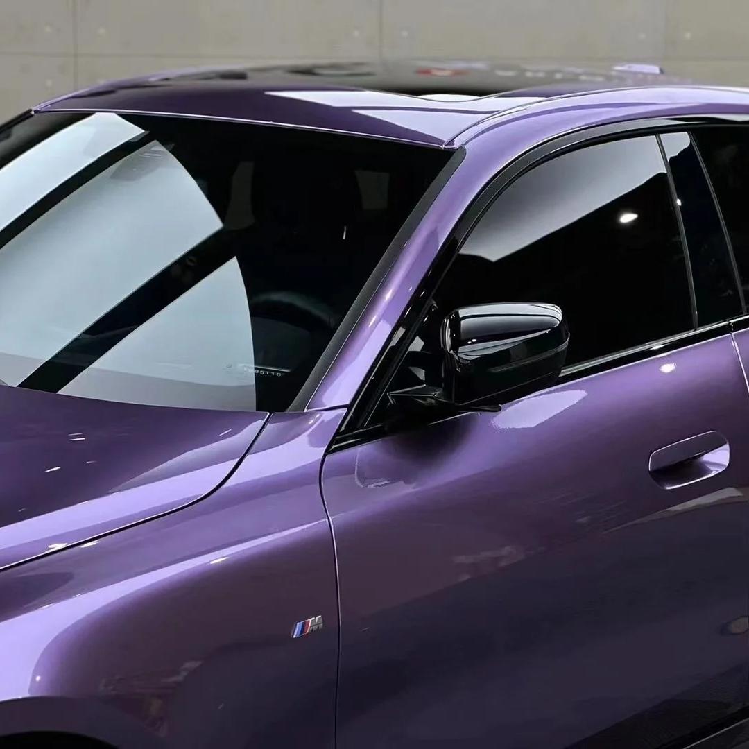 Gloss Liquid Russet Purple Car Vinyl Wrap PET