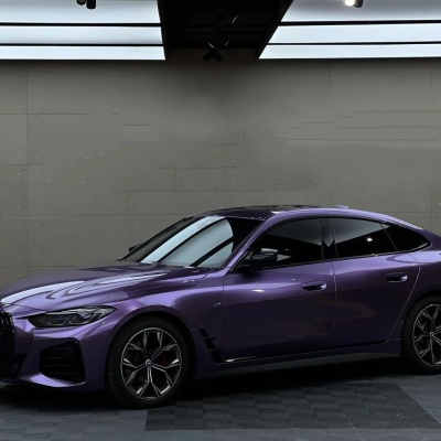 Gloss Liquid Russet Purple Car Vinyl Wrap PET 02