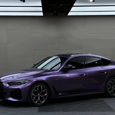 Gloss Liquid Russet Purple Car Vinyl Wrap PET 02