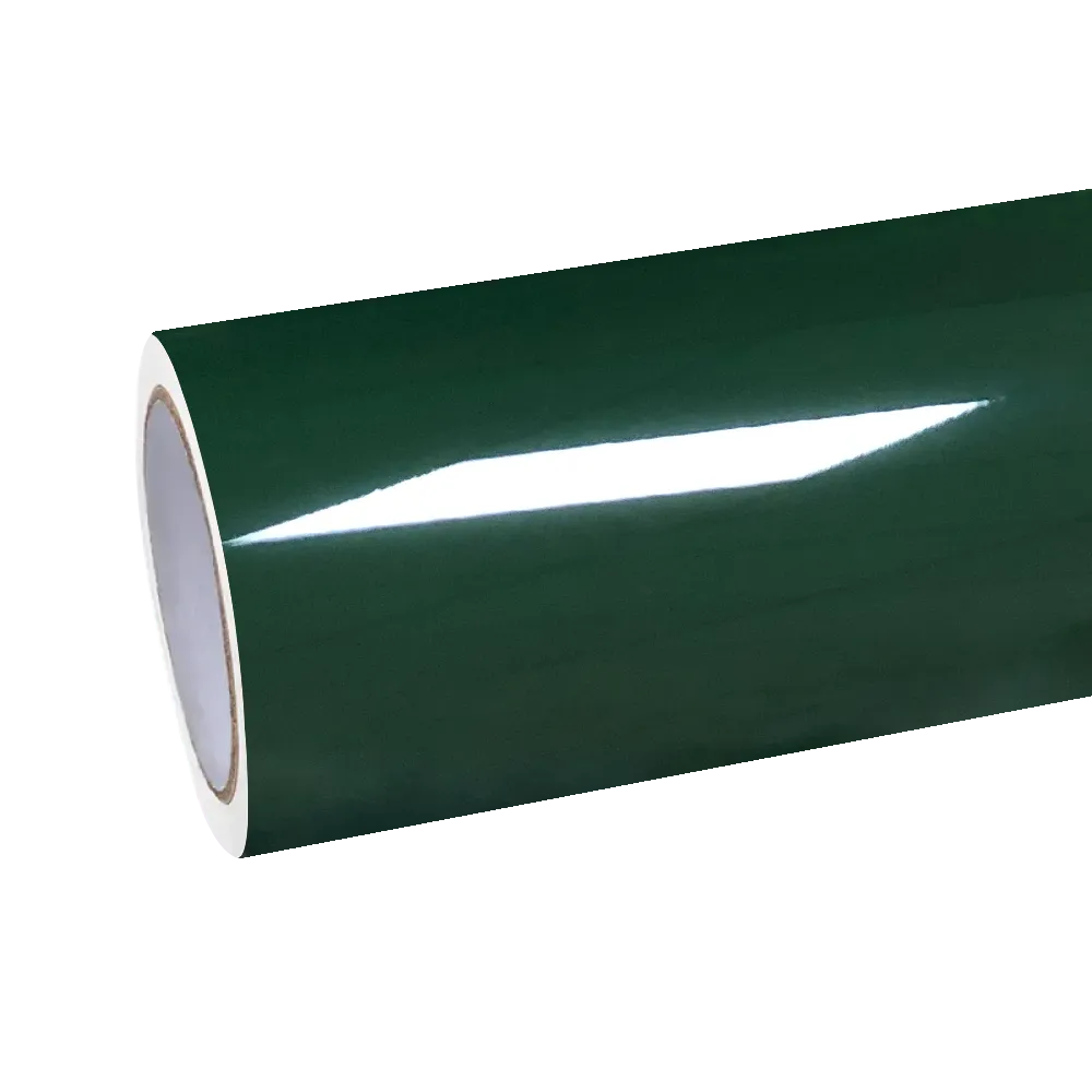 Gloss Porsche Racing Green Car Vinyl Wrap PET