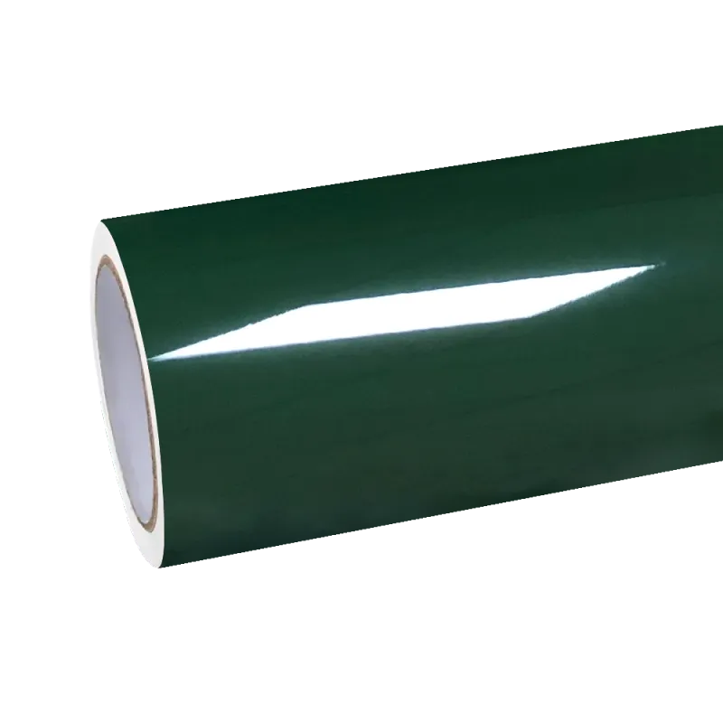 Gloss Porsche Racing Green Car Vinyl Wrap PET