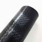 Matte Carbon Fiber Aircraft Black Car Vinyl Wrap PET