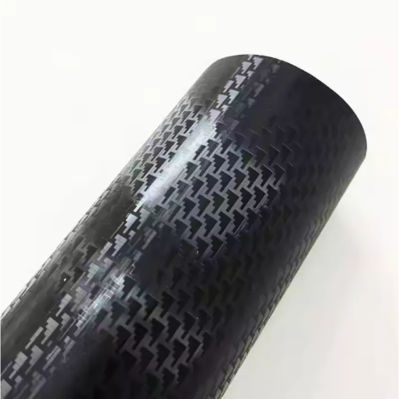 Matte Carbon Fiber Aircraft Black Car Vinyl Wrap PET