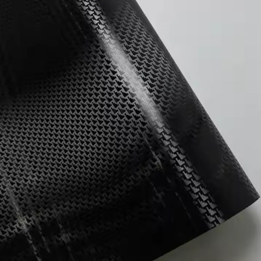 Matte Carbon Fiber Aircraft Black Car Vinyl Wrap PET