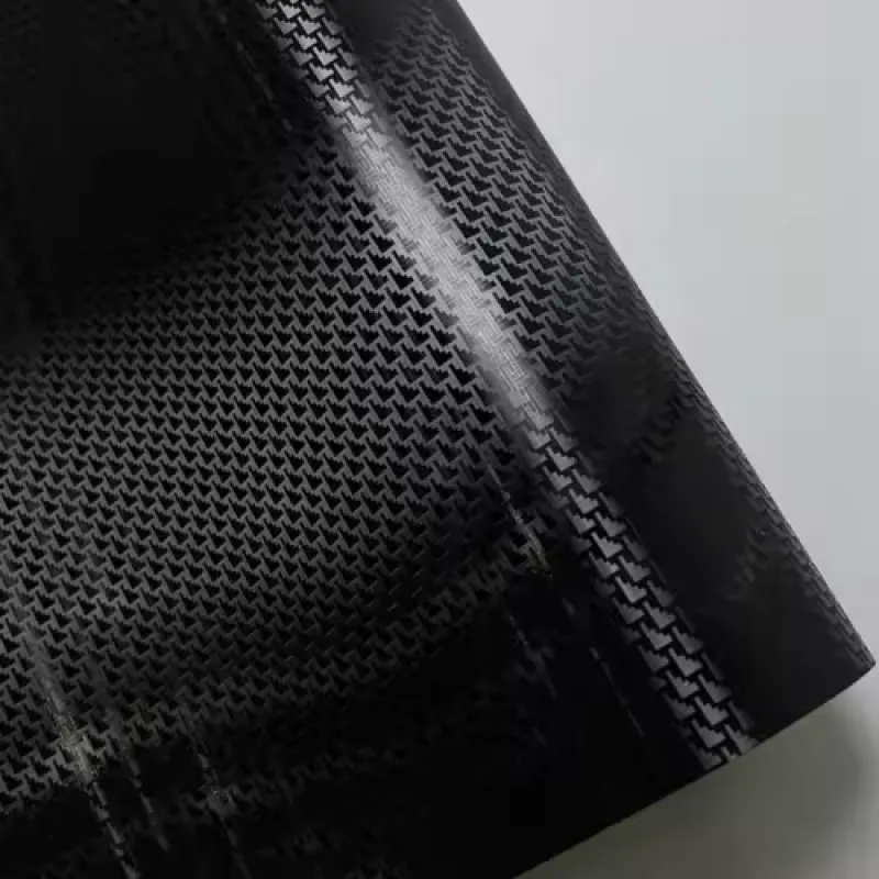 Matte Carbon Fiber Aircraft Black Car Vinyl Wrap PET
