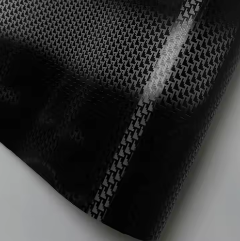 Matte Carbon Fiber Aircraft Black Car Vinyl Wrap PET