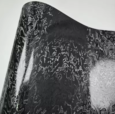 Matte Carbon Fiber Meta Cosmic Black Car Vinyl Wrap PET