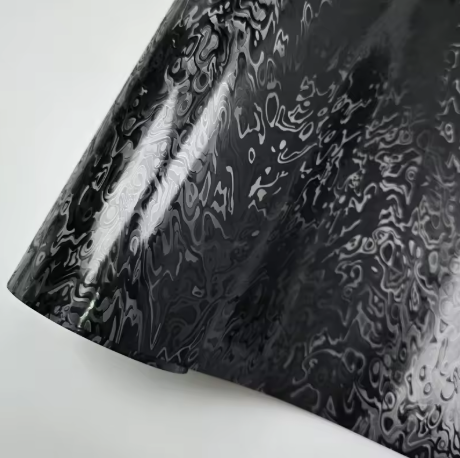 Matte Carbon Fiber Meta Cosmic Black Car Vinyl Wrap PET