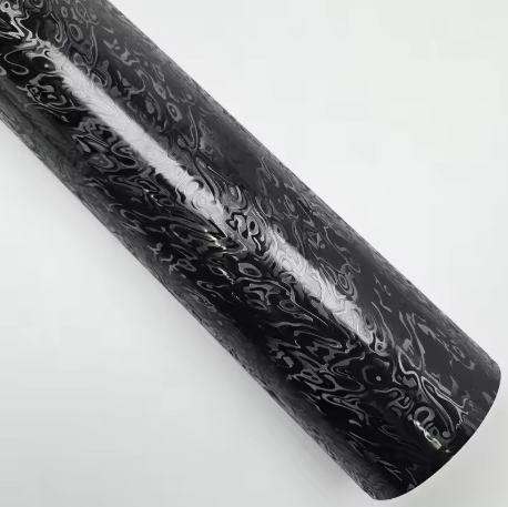 Matte Carbon Fiber Meta Cosmic Black Car Vinyl Wrap PET