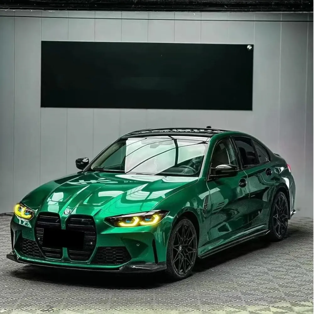 Best Gloss Metallic Isle Of Man Green Car Vinyl Wrap