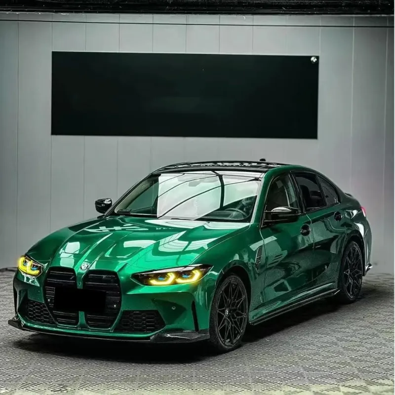 Best Gloss Metallic Isle Of Man Green Car Vinyl Wrap