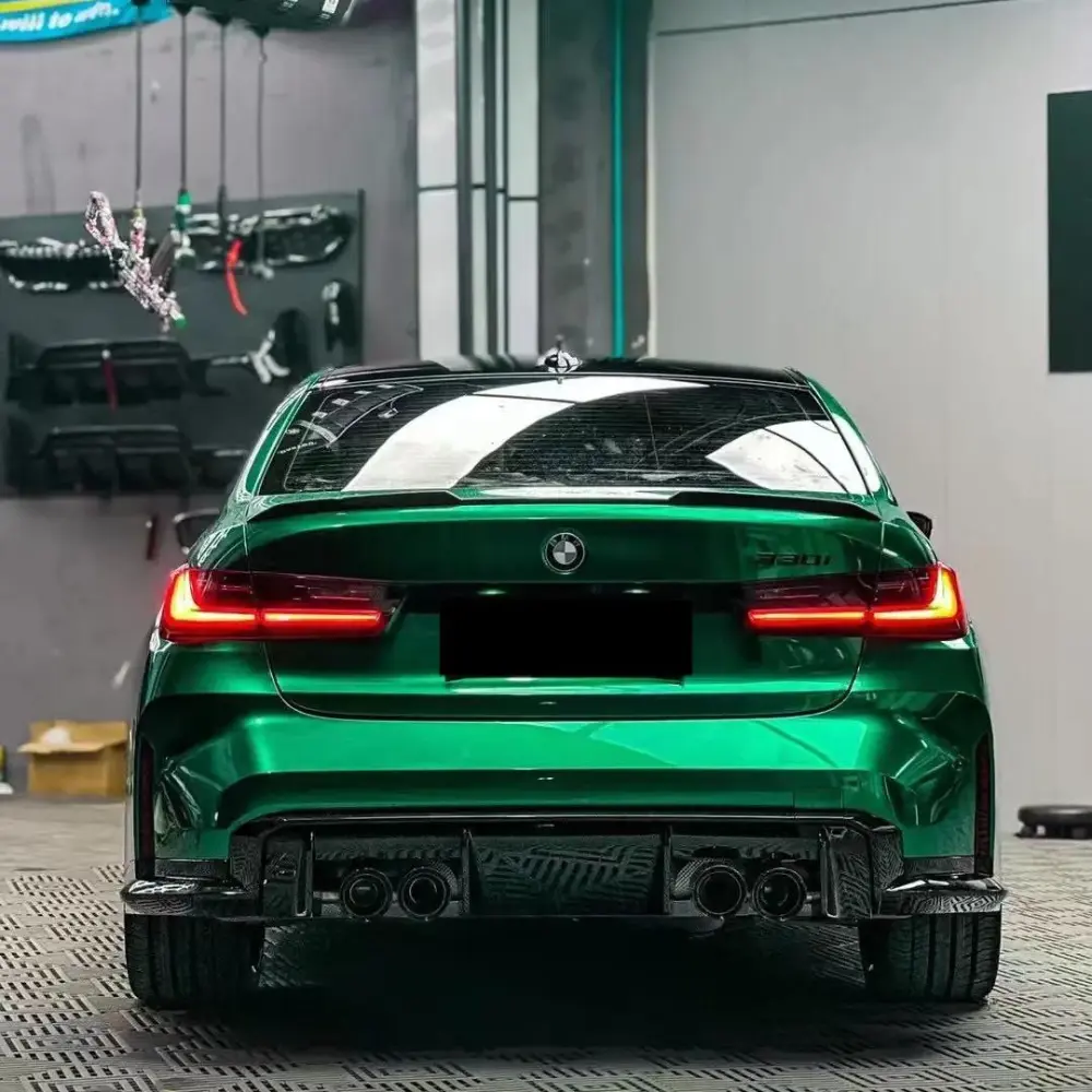 Best Gloss Metallic Isle Of Man Green Car Vinyl Wrap