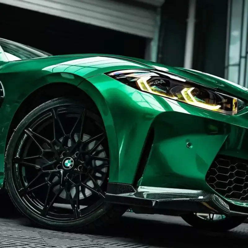 Best Gloss Metallic Isle Of Man Green Car Vinyl Wrap
