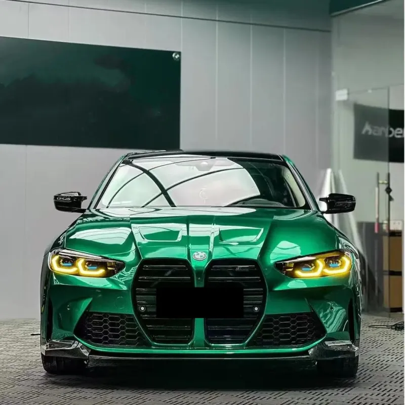 Best Gloss Metallic Isle Of Man Green Car Vinyl Wrap