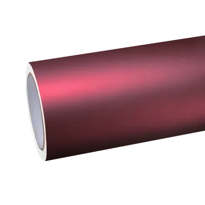 Matte Chrome Metallic Romance Red Car Vinyl Wrap PET 01