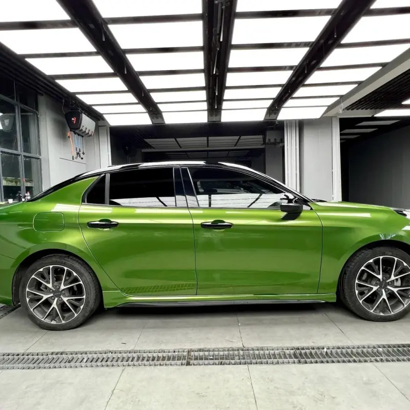 Gloss Metallic Mamba Green Car Vinyl Wrap