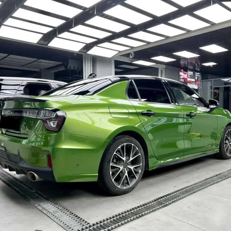 Gloss Metallic Mamba Green Car Vinyl Wrap